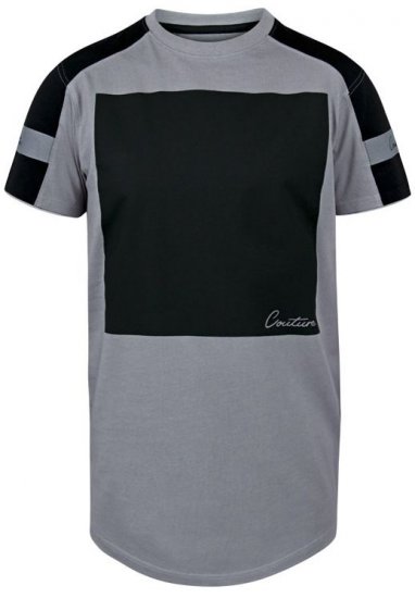 D555 Ziggy Organic Cotton T-Shirt Grey - Тениски - мъжки тениски големи размери